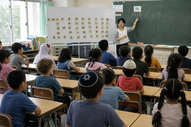 Jazyková podpora dětí cizinců v Japonsku.